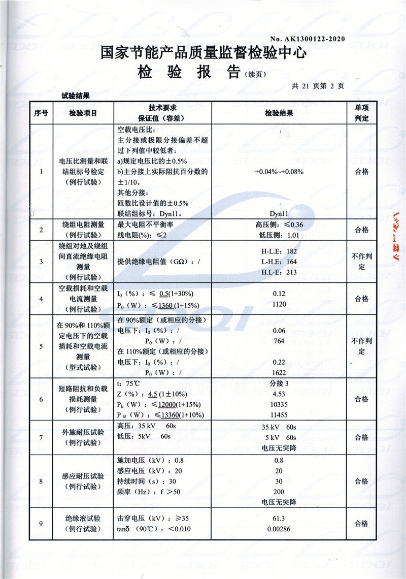 高低压试验报告-S11-1250许昌许昌许昌油浸式变压器-2.jpg